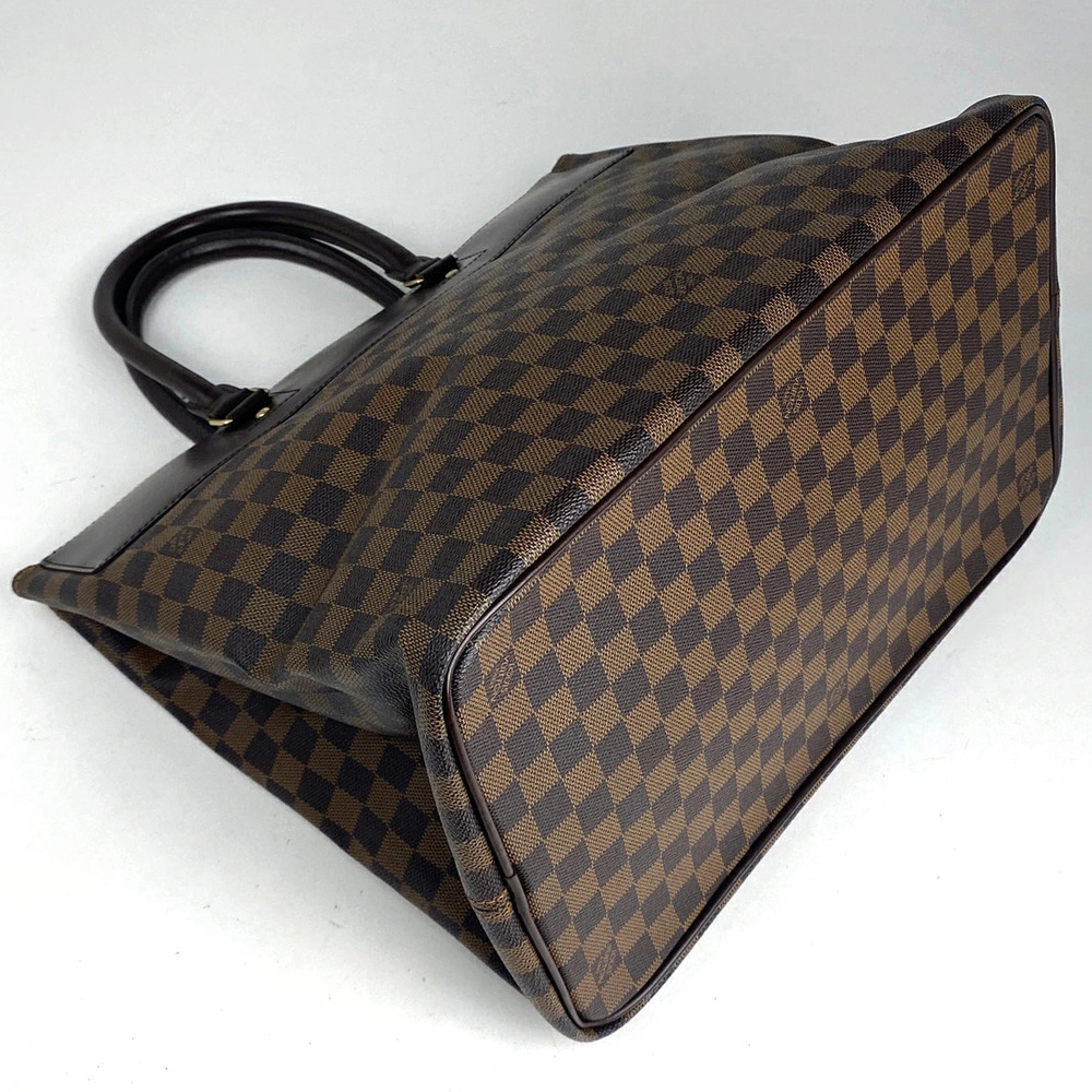 Louis Vuitton Damier Travel Handbag Greenwich Bag Brown